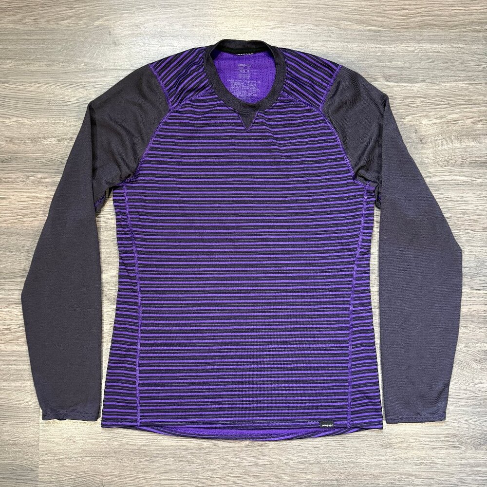 Patagonia Men's Capilene 3 Midweight Crew - Purple/Black